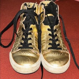 Supra Kids Gold High-Top Sneakers